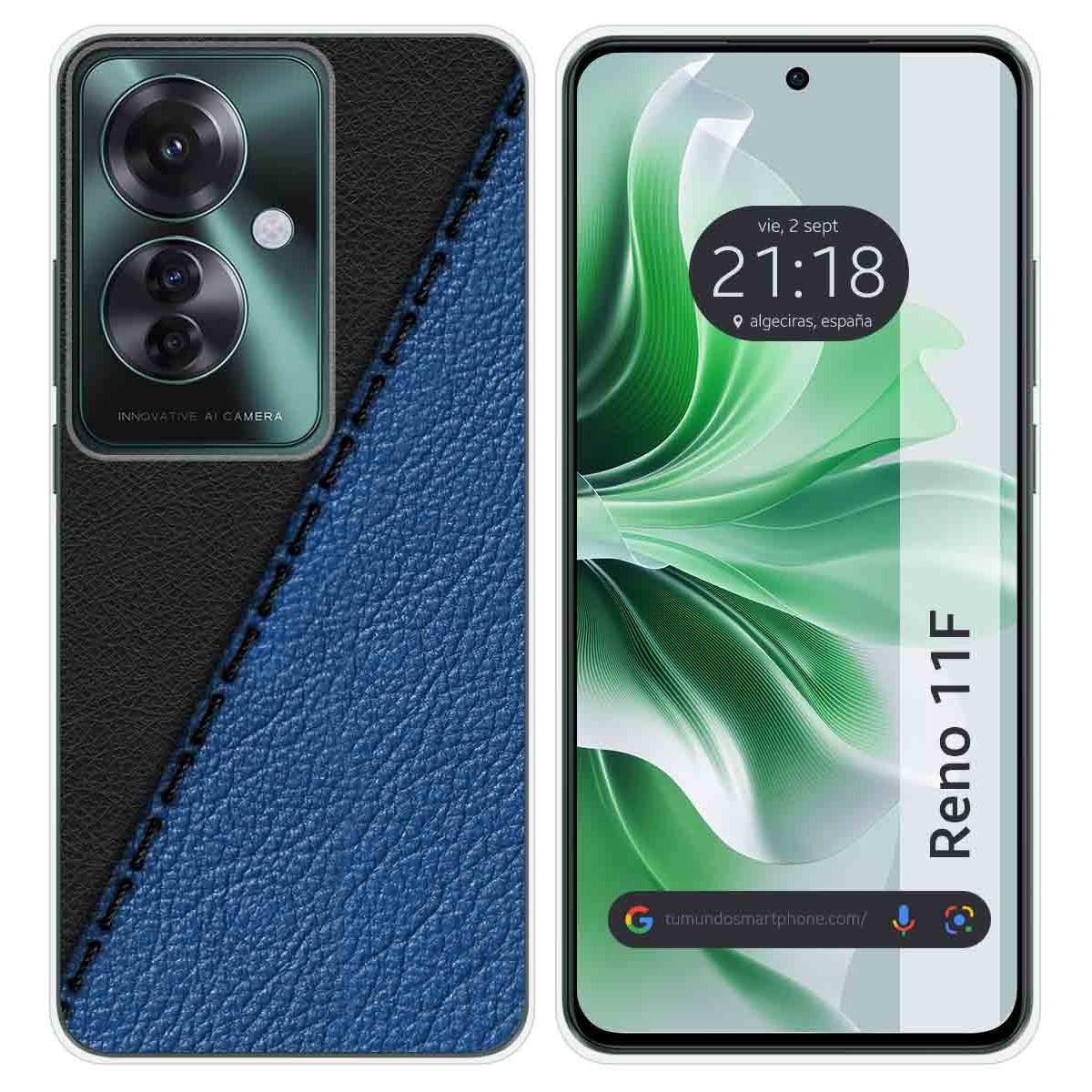 Funda Silicona para Oppo Reno 11F 5G diseño Cuero 02 Dibujos