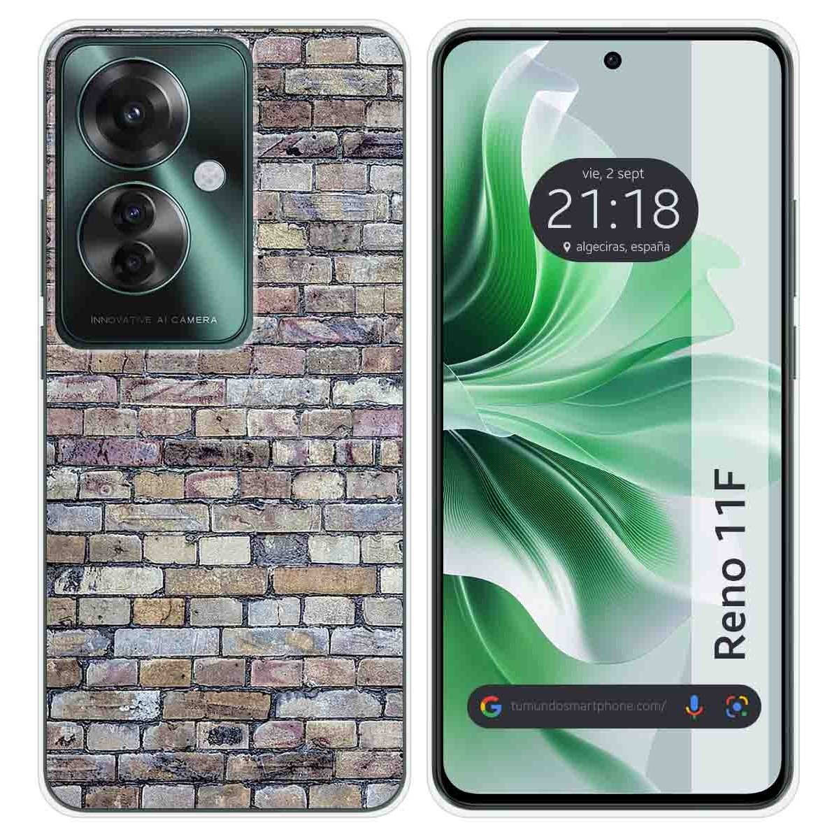 Funda Silicona para Oppo Reno 11F 5G diseño Ladrillo 02 Dibujos