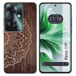 Funda Silicona para Oppo Reno 11F 5G diseño Madera 06 Dibujos