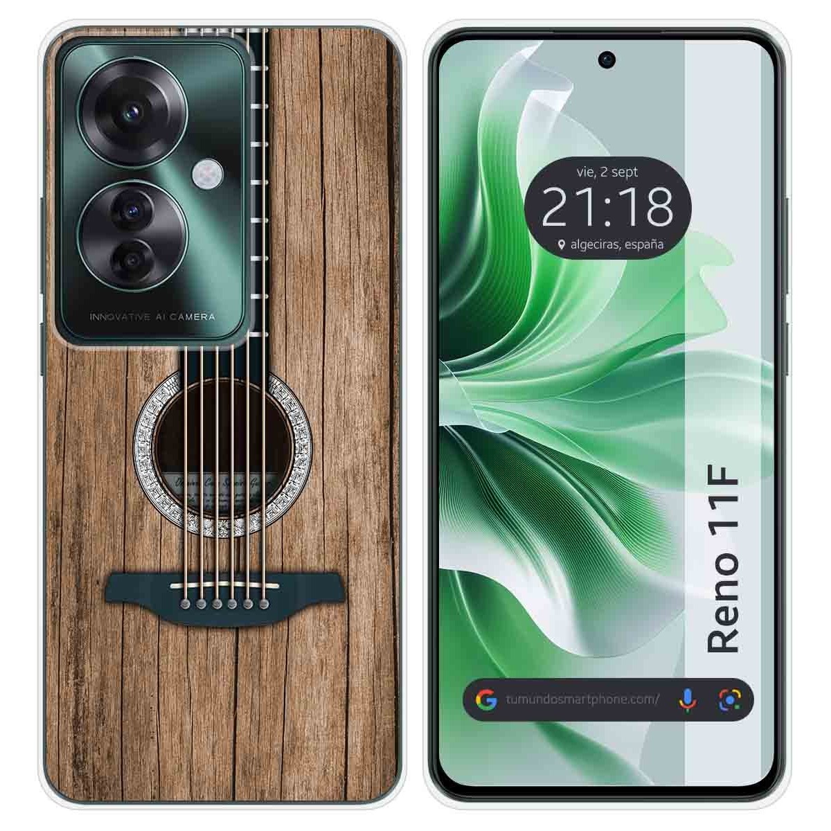 Funda Silicona para Oppo Reno 11F 5G diseño Madera 11 Dibujos