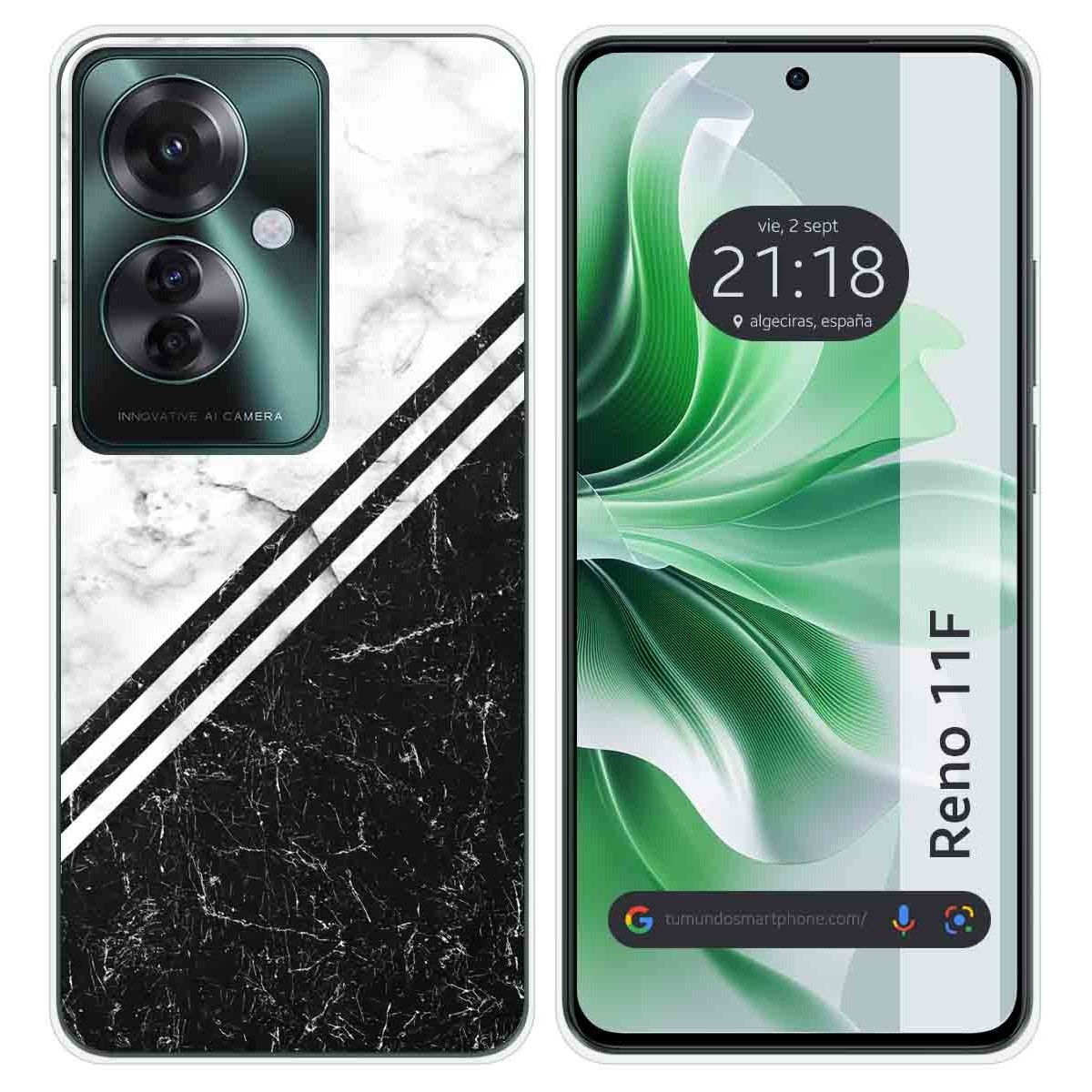 Funda Silicona para Oppo Reno 11F 5G diseño Mármol 01 Dibujos