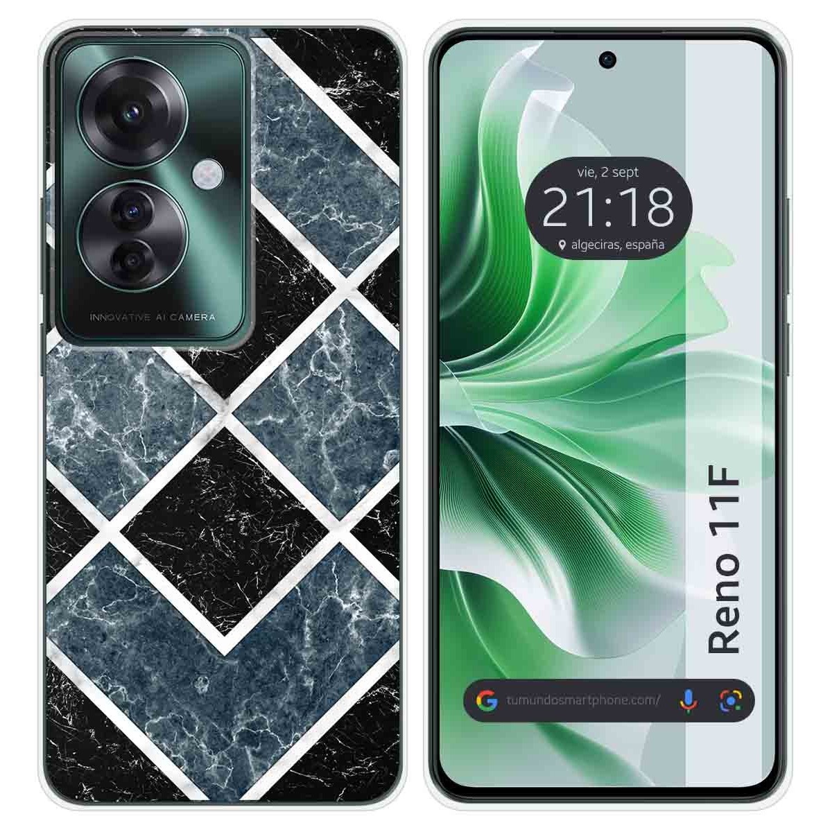 Funda Silicona para Oppo Reno 11F 5G diseño Mármol 06 Dibujos