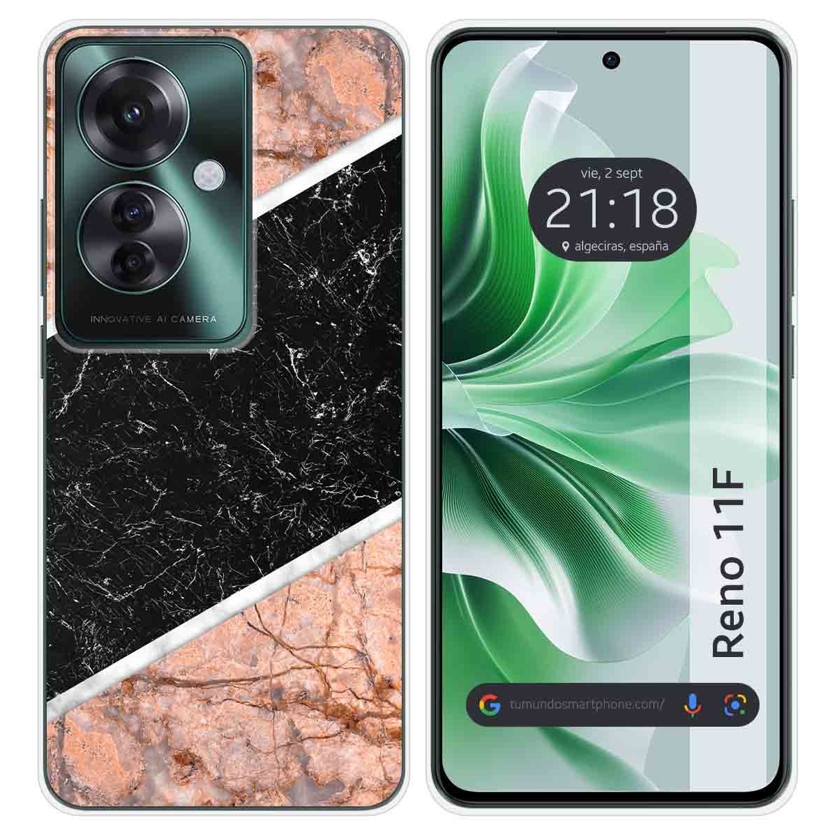 Funda Silicona para Oppo Reno 11F 5G diseño Mármol 07 Dibujos