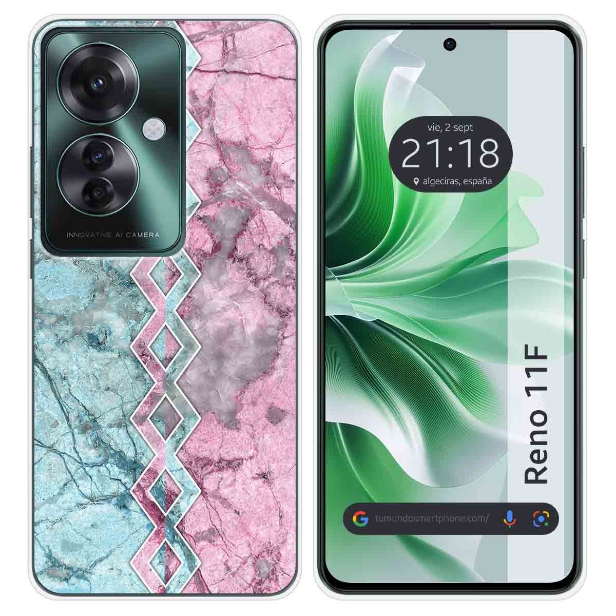 Funda Silicona para Oppo Reno 11F 5G diseño Mármol 08 Dibujos