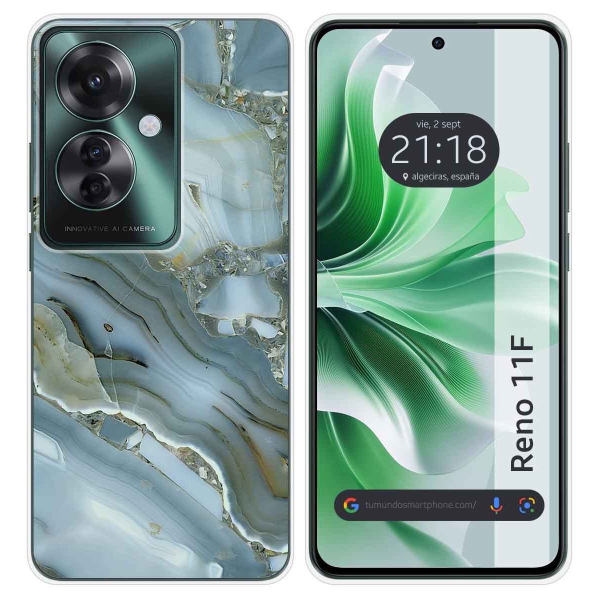 Funda Silicona para Oppo Reno 11F 5G diseño Mármol 09 Dibujos