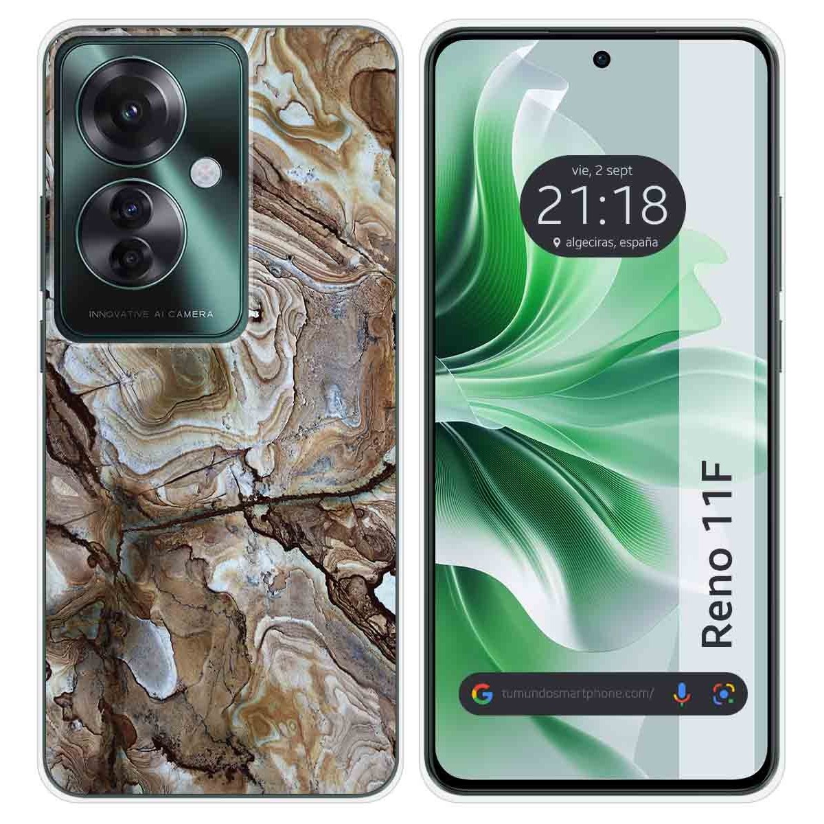 Funda Silicona para Oppo Reno 11F 5G diseño Mármol 14 Dibujos