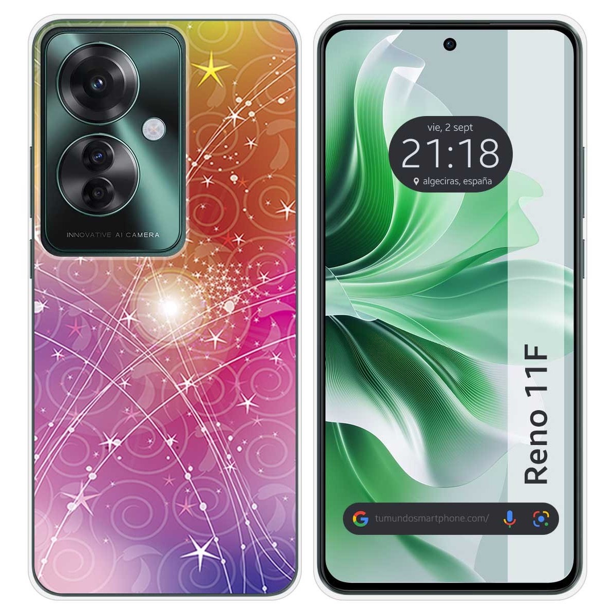 Funda Silicona para Oppo Reno 11F 5G diseño Abstracto Dibujos