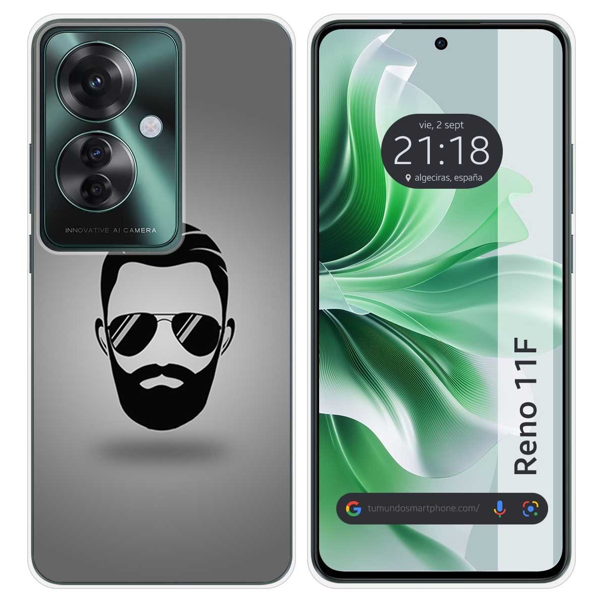 Funda Silicona para Oppo Reno 11F 5G diseño Barba Dibujos