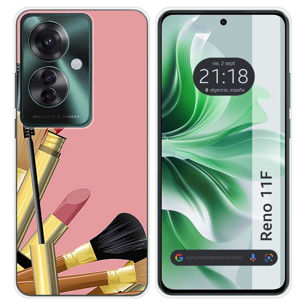 Funda Silicona para Oppo Reno 11F 5G diseño Brochas Dibujos