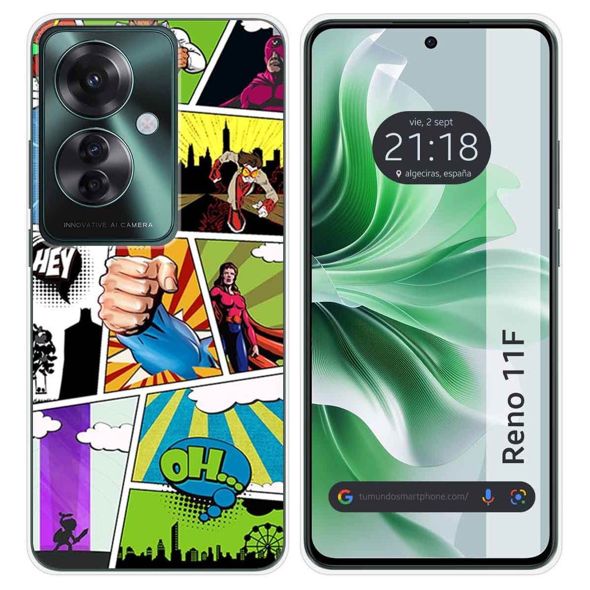 Funda Silicona para Oppo Reno 11F 5G diseño Comic Dibujos