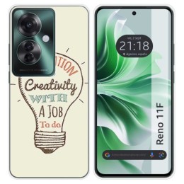 Funda Silicona para Oppo Reno 11F 5G diseño Creativity Dibujos