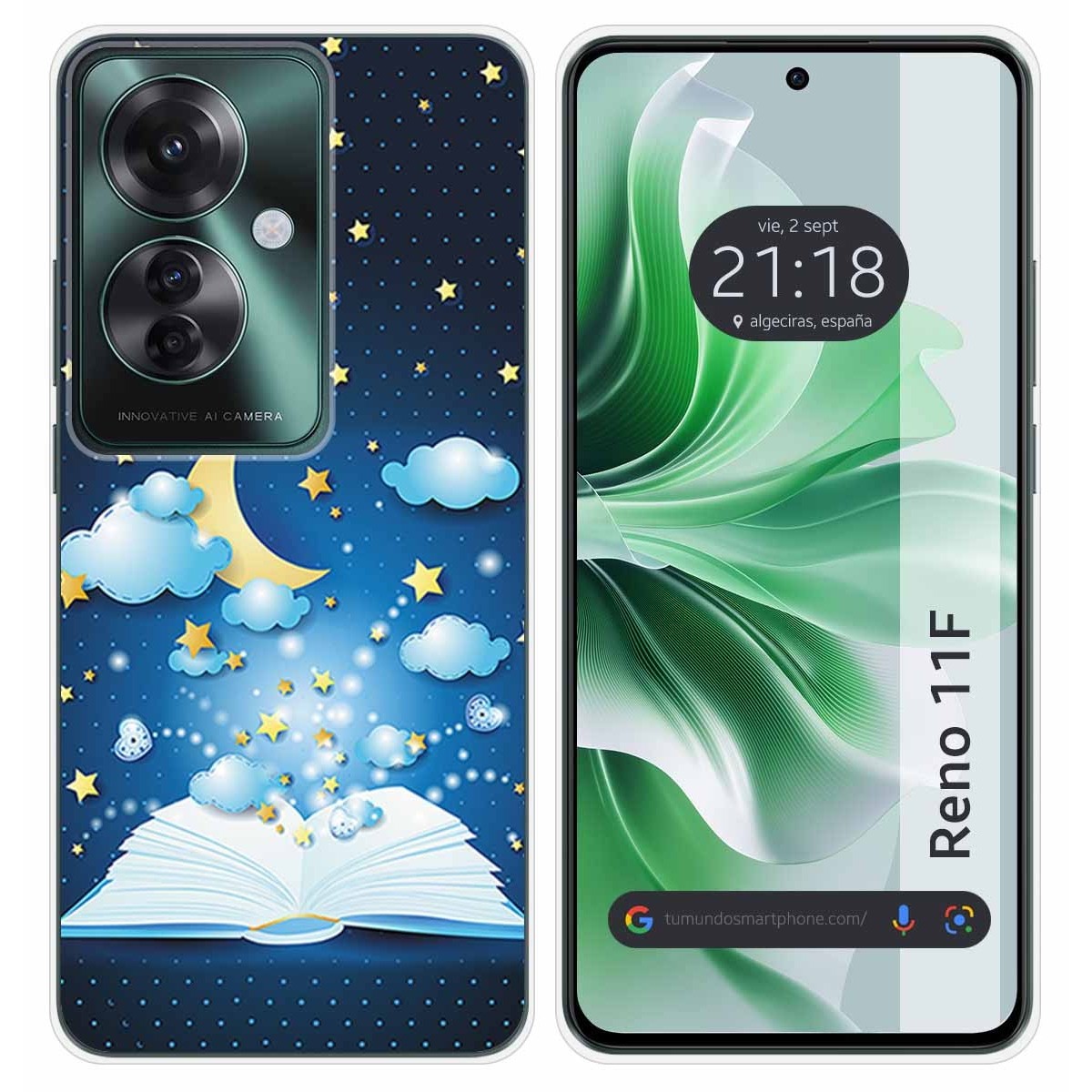 Funda Silicona para Oppo Reno 11F 5G diseño Libro Cuentos Dibujos