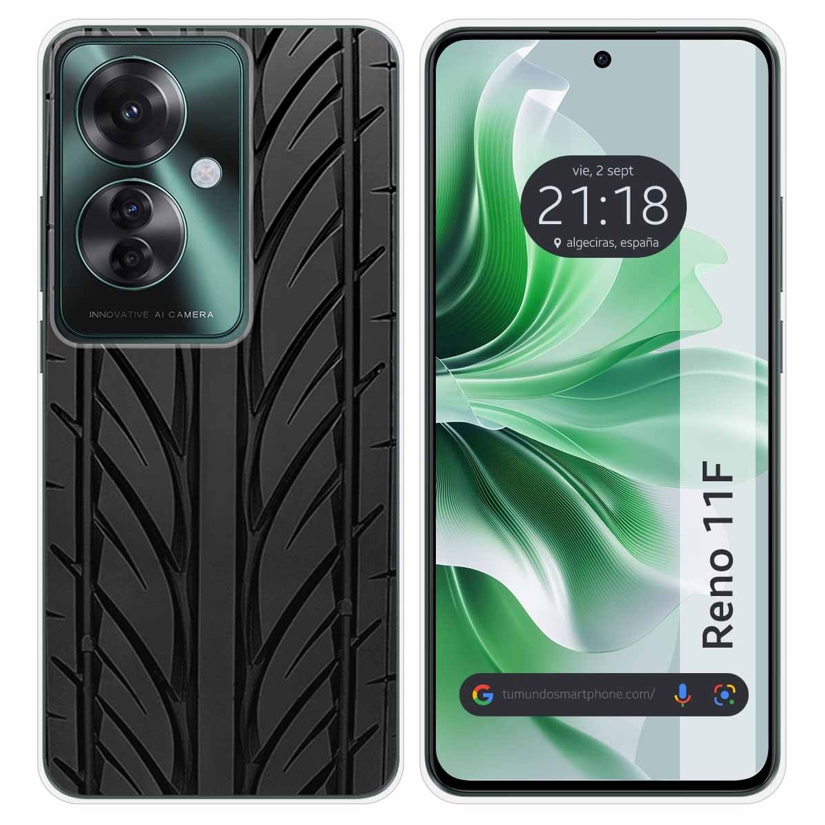 Funda Silicona para Oppo Reno 11F 5G diseño Neumatico Dibujos