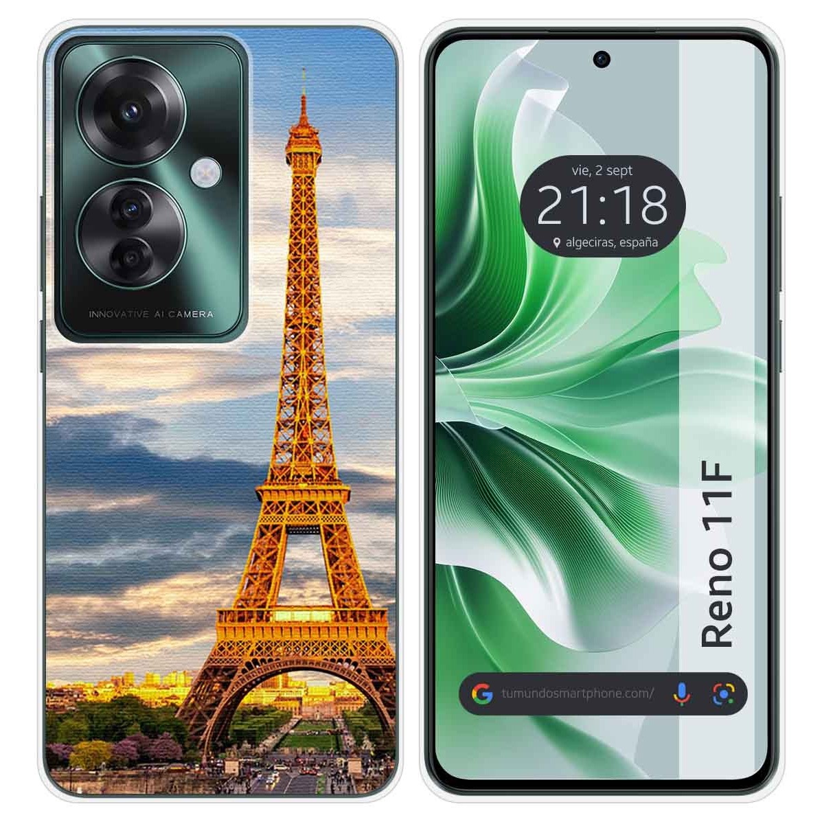 Funda Silicona para Oppo Reno 11F 5G diseño Paris Dibujos