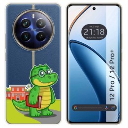 Funda Silicona Transparente para Realme 12 Pro 5G / 12 Pro Plus 5G diseño Coco Dibujos