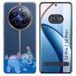 Funda Silicona Transparente para Realme 12 Pro 5G / 12 Pro Plus 5G diseño Hipo Dibujos