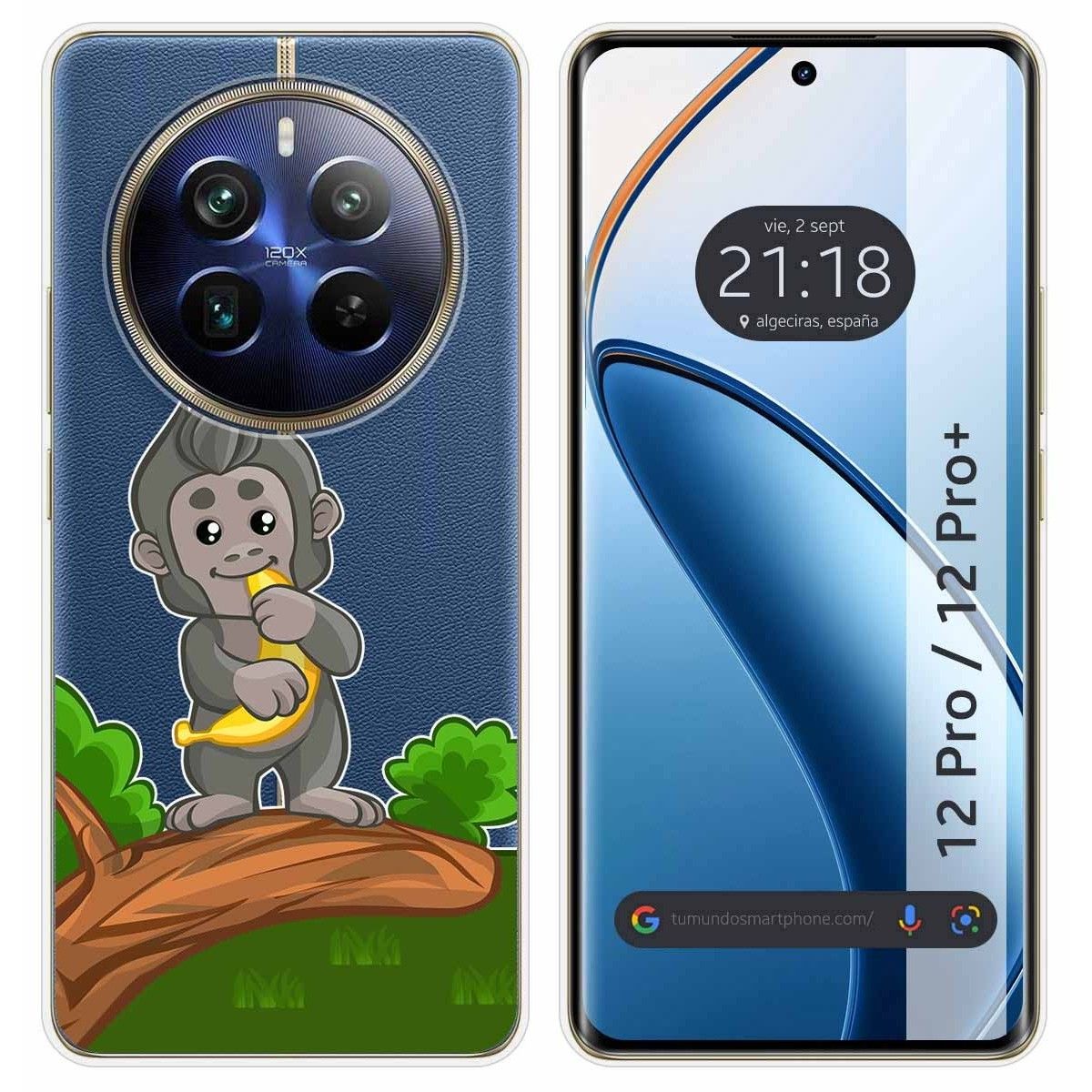 Funda Silicona Transparente para Realme 12 Pro 5G / 12 Pro Plus 5G diseño Mono Dibujos