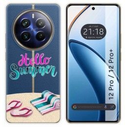 Funda Silicona Transparente para Realme 12 Pro 5G / 12 Pro Plus 5G diseño Summer Dibujos