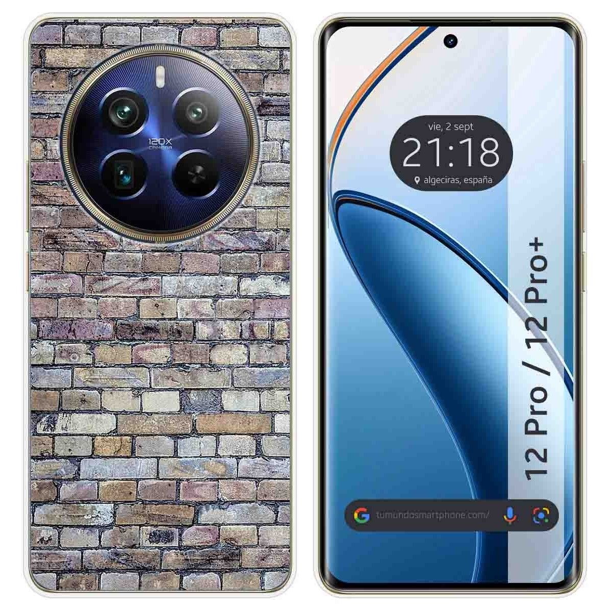 Funda Silicona para Realme 12 Pro 5G / 12 Pro Plus 5G diseño Ladrillo 02 Dibujos