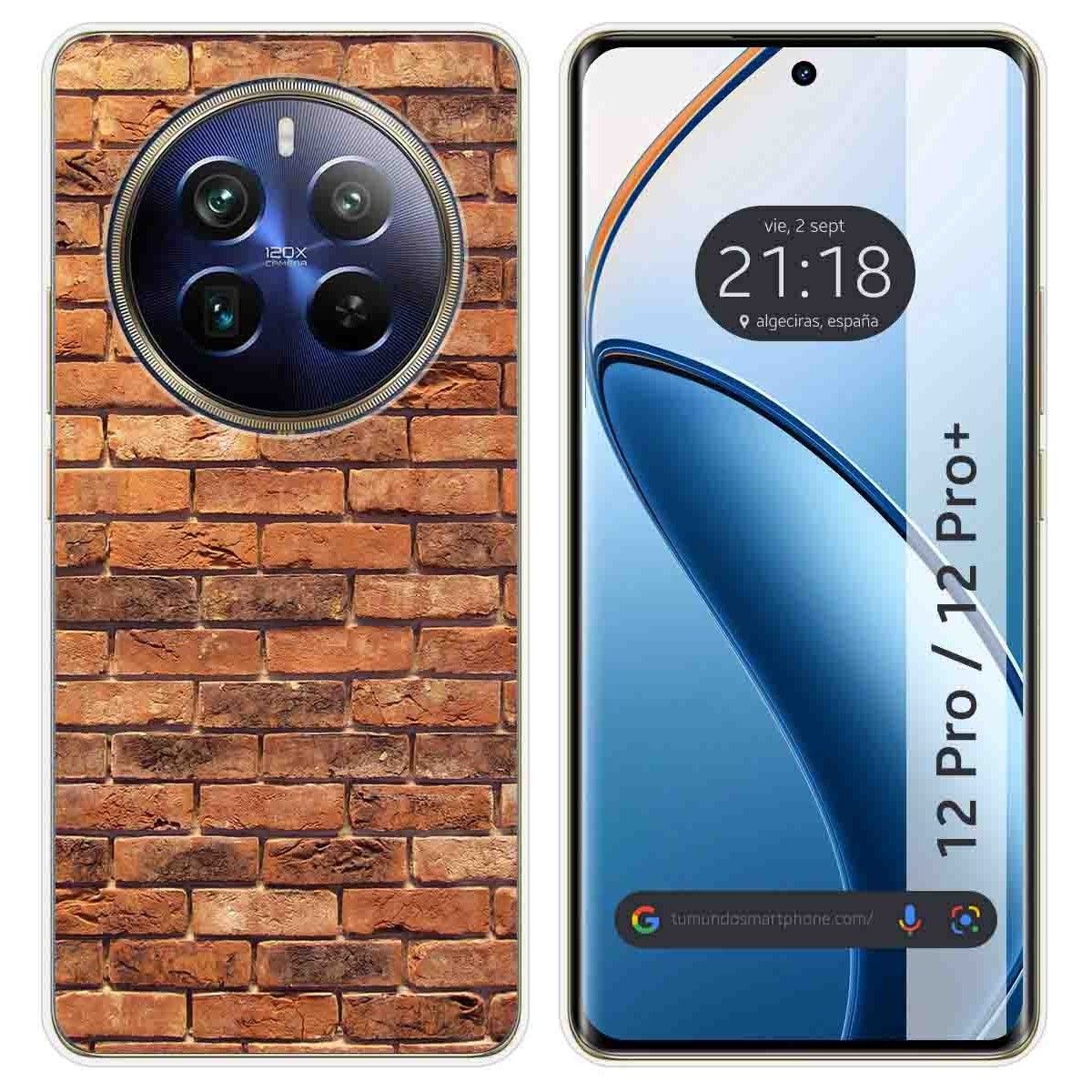 Funda Silicona para Realme 12 Pro 5G / 12 Pro Plus 5G diseño Ladrillo 04 Dibujos