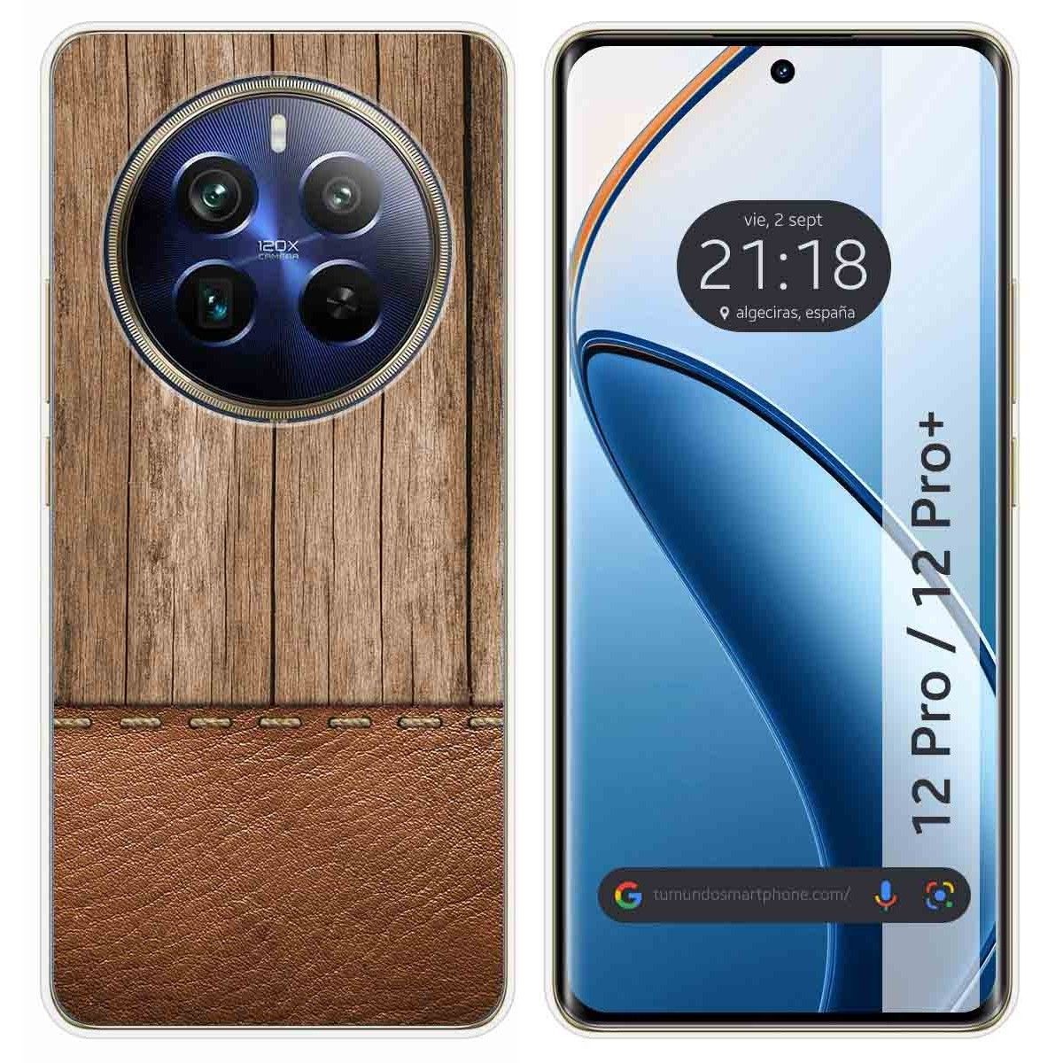 Funda Silicona para Realme 12 Pro 5G / 12 Pro Plus 5G diseño Madera 09 Dibujos