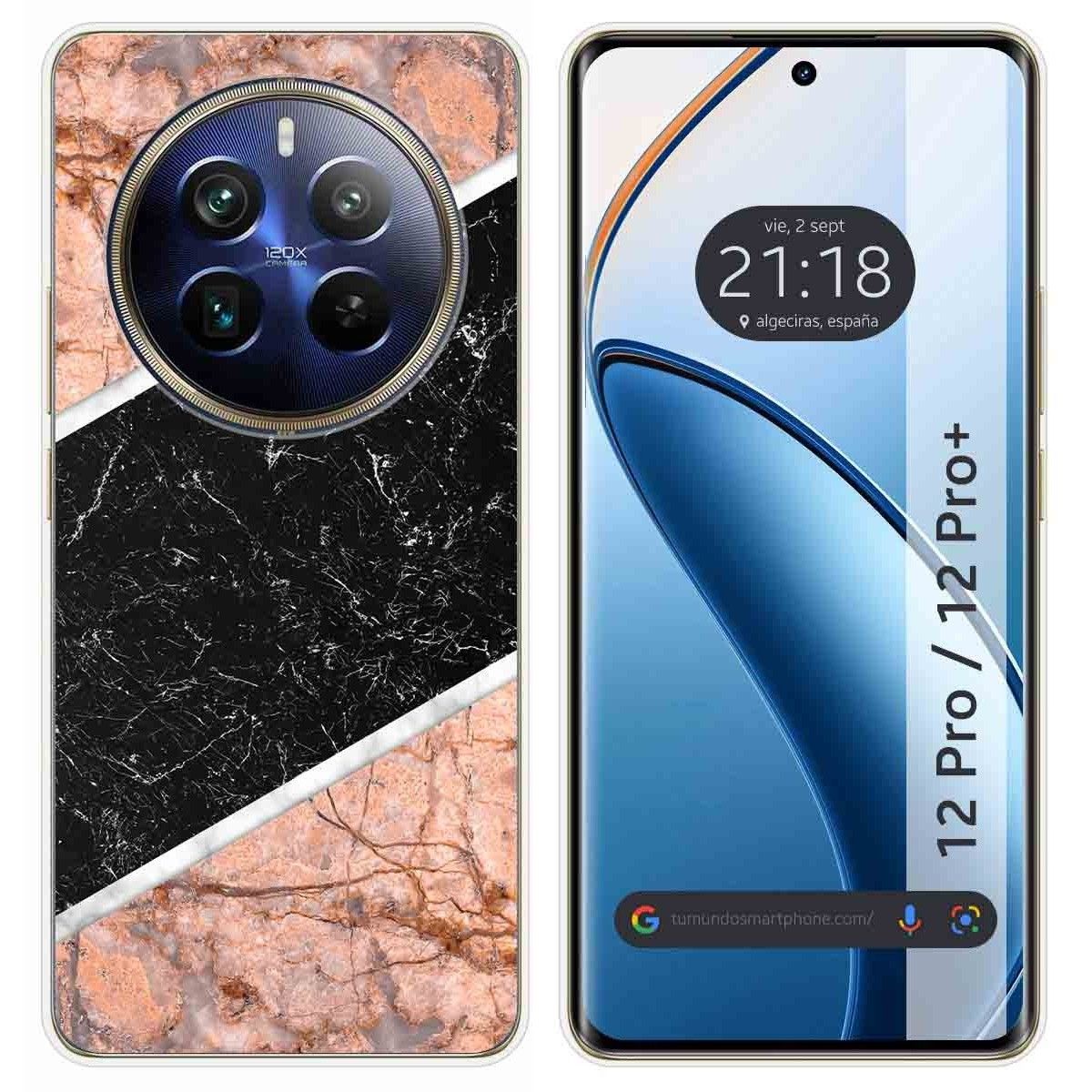 Funda Silicona para Realme 12 Pro 5G / 12 Pro Plus 5G diseño Mármol 07 Dibujos