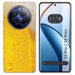 Funda Silicona para Realme 12 Pro 5G / 12 Pro Plus 5G diseño Cerveza Dibujos