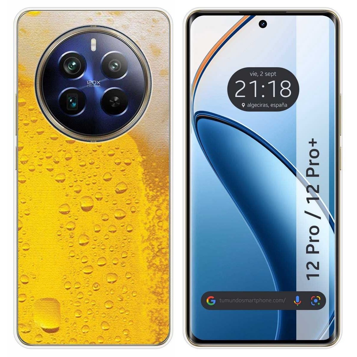 Funda Silicona para Realme 12 Pro 5G / 12 Pro Plus 5G diseño Cerveza Dibujos