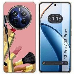 Funda Silicona para Realme 12 Pro 5G / 12 Pro Plus 5G diseño Brochas Dibujos