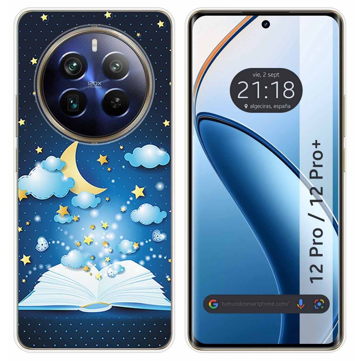 Funda Silicona para Realme 12 Pro 5G / 12 Pro Plus 5G diseño Libro Cuentos Dibujos