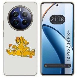 Funda Silicona para Realme 12 Pro 5G / 12 Pro Plus 5G diseño Leones Dibujos