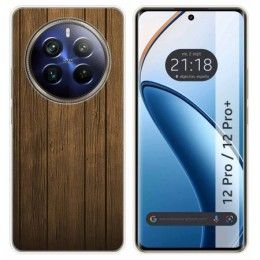 Funda Silicona para Realme 12 Pro 5G / 12 Pro Plus 5G diseño Madera Dibujos