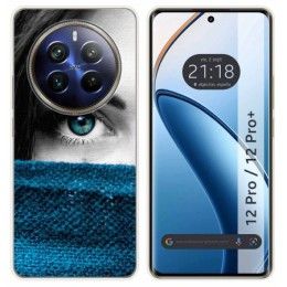 Funda Silicona para Realme 12 Pro 5G / 12 Pro Plus 5G diseño Ojo Dibujos