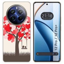 Funda Silicona para Realme 12 Pro 5G / 12 Pro Plus 5G diseño Pajaritos Dibujos