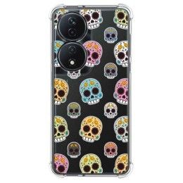 Funda Silicona Antigolpes para Huawei Honor X7b diseño Catrina Dibujos