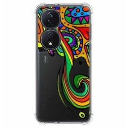 Funda Silicona Antigolpes para Huawei Honor X7b diseño Colores Dibujos