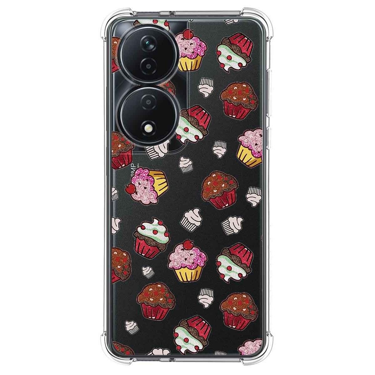 Funda Silicona Antigolpes para Huawei Honor X7b diseño Muffins Dibujos