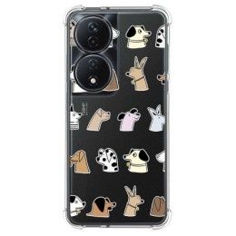 Funda Silicona Antigolpes para Huawei Honor X7b diseño Perros Dibujos