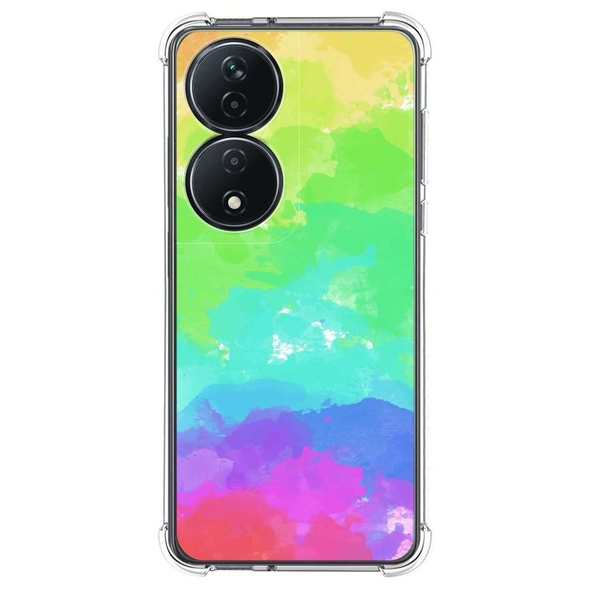 Funda Silicona Antigolpes para Huawei Honor X7b diseño Acuarela 03 Dibujos