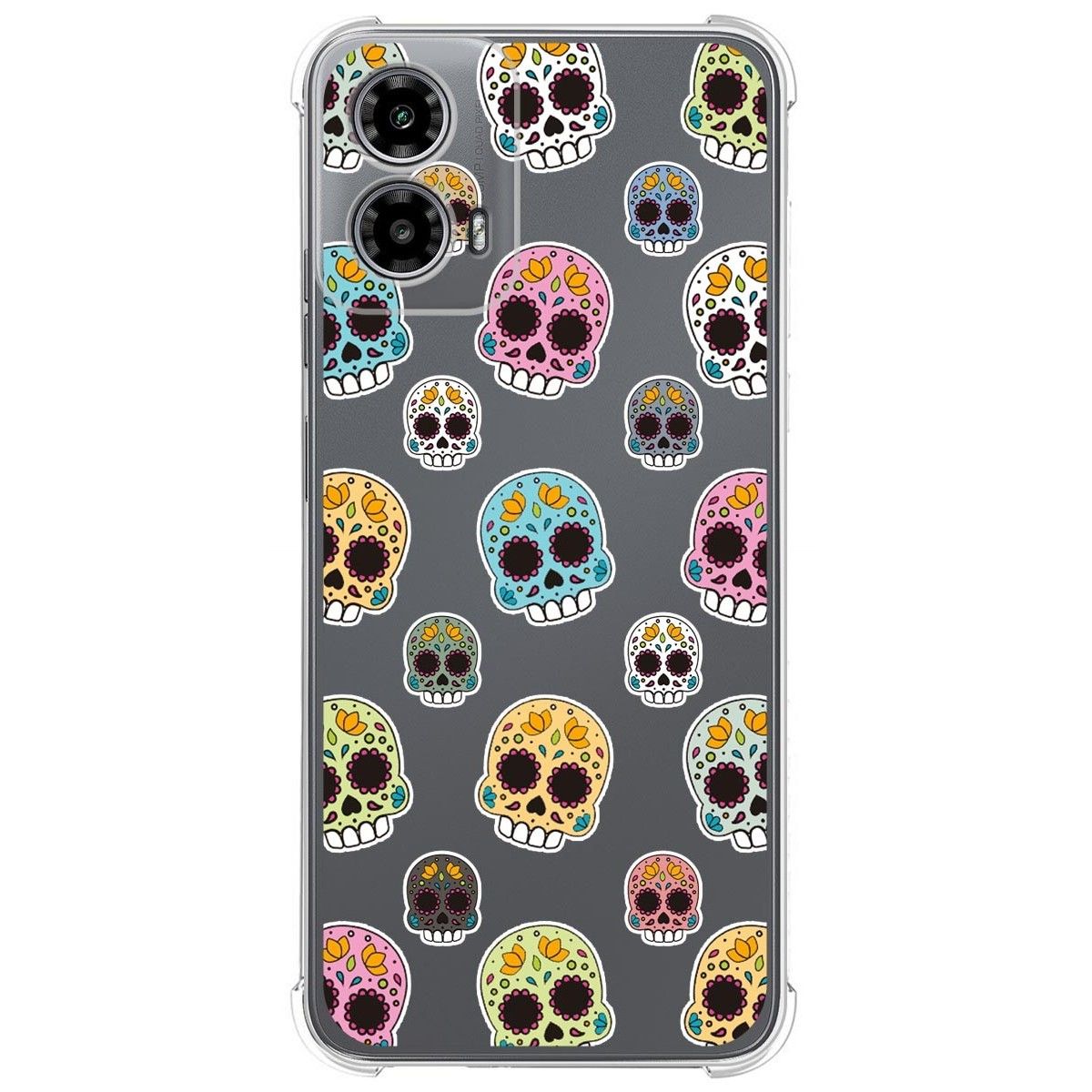 Funda Silicona Antigolpes para Motorola Moto G34 5G diseño Catrina Dibujos