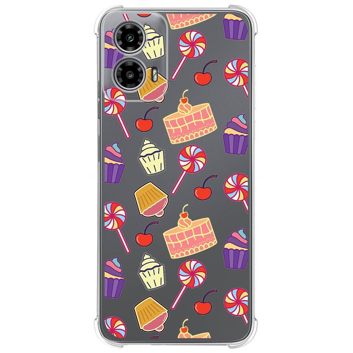 Funda Silicona Antigolpes para Motorola Moto G34 5G diseño Dulces 01 Dibujos