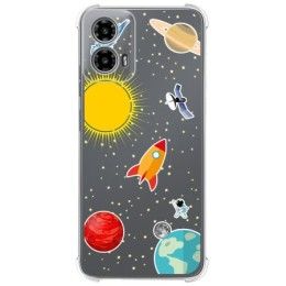 Funda Silicona Antigolpes para Motorola Moto G34 5G diseño Espacio Dibujos