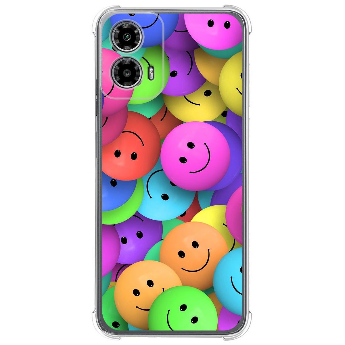 Funda Silicona Antigolpes para Motorola Moto G34 5G diseño Smile Dibujos