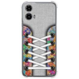 Funda Silicona Antigolpes para Motorola Moto G34 5G diseño Zapatillas 04 Dibujos