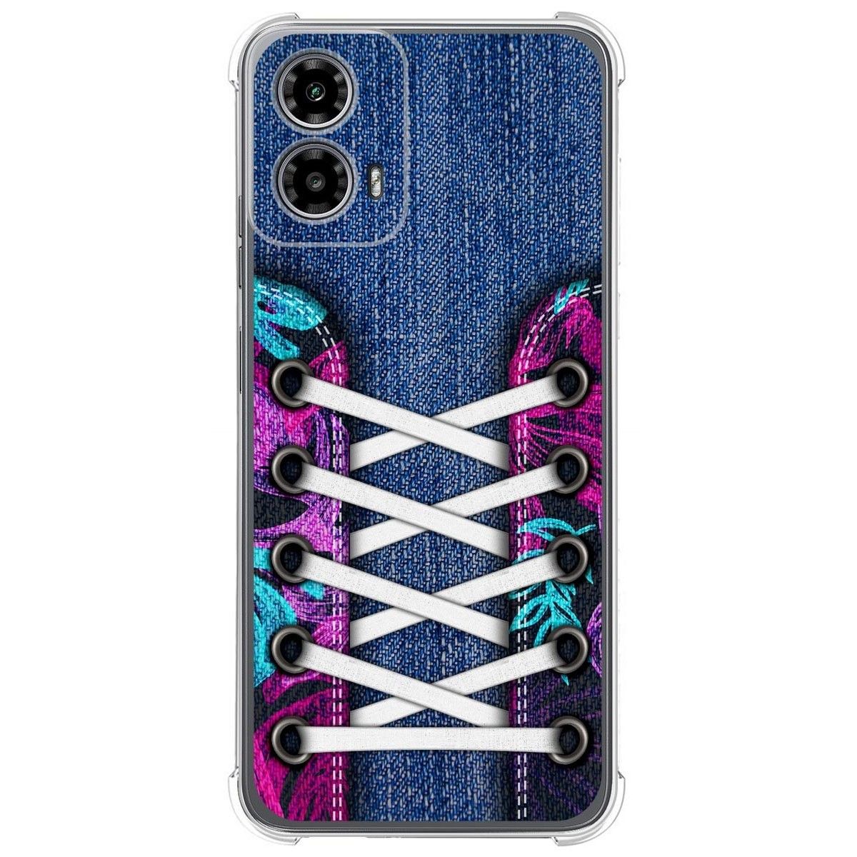 Funda Silicona Antigolpes para Motorola Moto G34 5G diseño Zapatillas 06 Dibujos