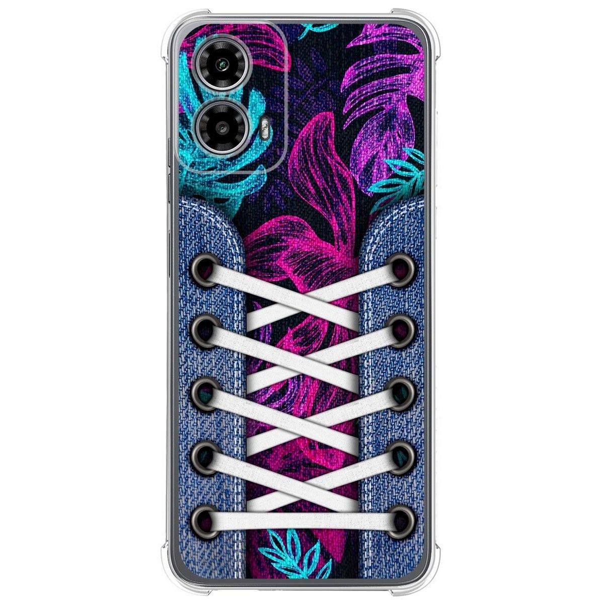 Funda Silicona Antigolpes para Motorola Moto G34 5G diseño Zapatillas 07 Dibujos