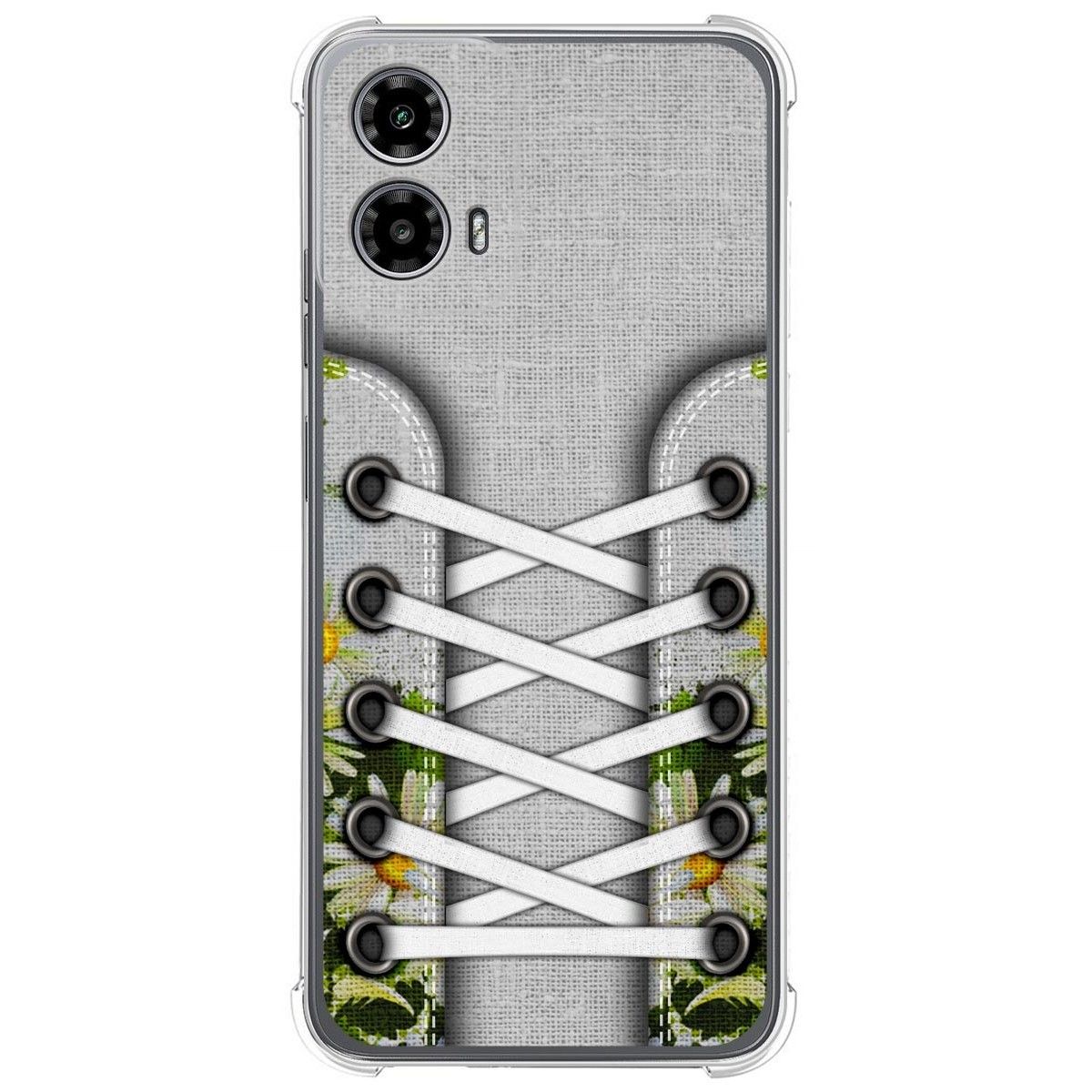 Funda Silicona Antigolpes para Motorola Moto G34 5G diseño Zapatillas 08 Dibujos