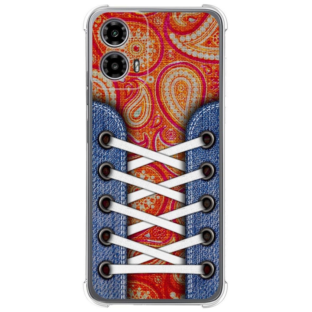 Funda Silicona Antigolpes para Motorola Moto G34 5G diseño Zapatillas 10 Dibujos