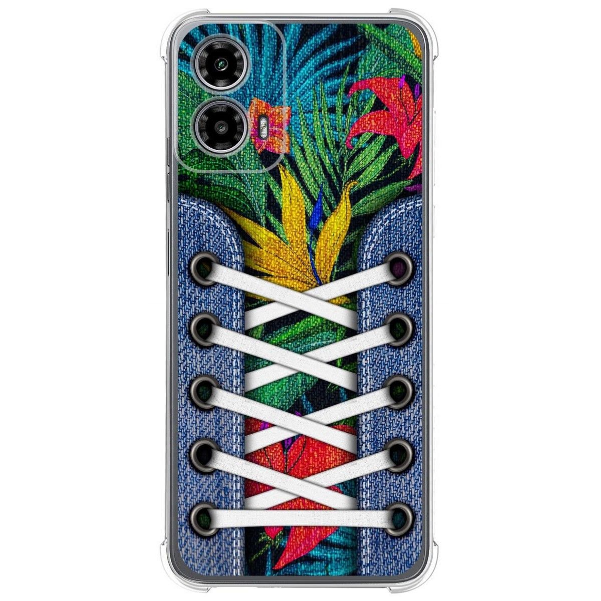 Funda Silicona Antigolpes para Motorola Moto G34 5G diseño Zapatillas 12 Dibujos