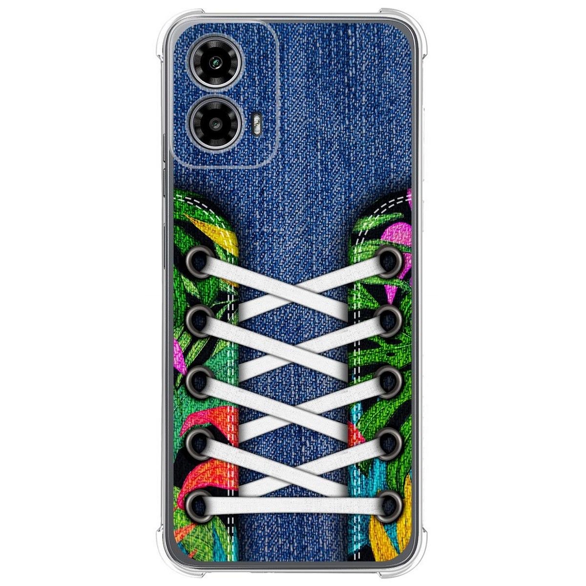 Funda Silicona Antigolpes para Motorola Moto G34 5G diseño Zapatillas 13 Dibujos